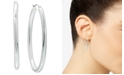 Giani Bernini Medium Polished Tube Hoop Earrings in Sterling Silver, 1.1", Created for Macy's